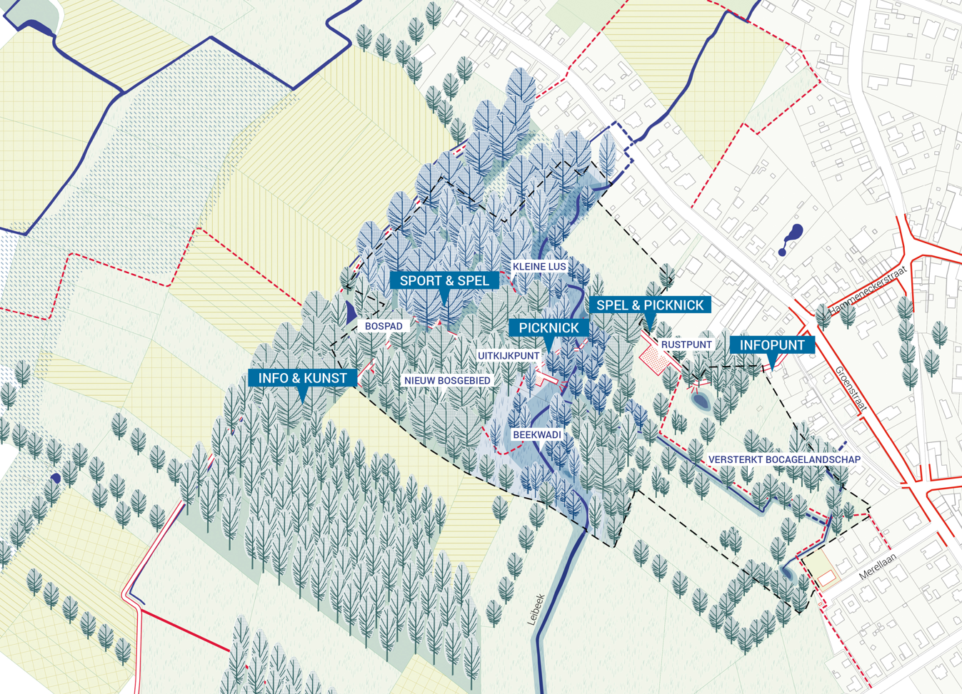 Plattegrond indeling Steenbossen