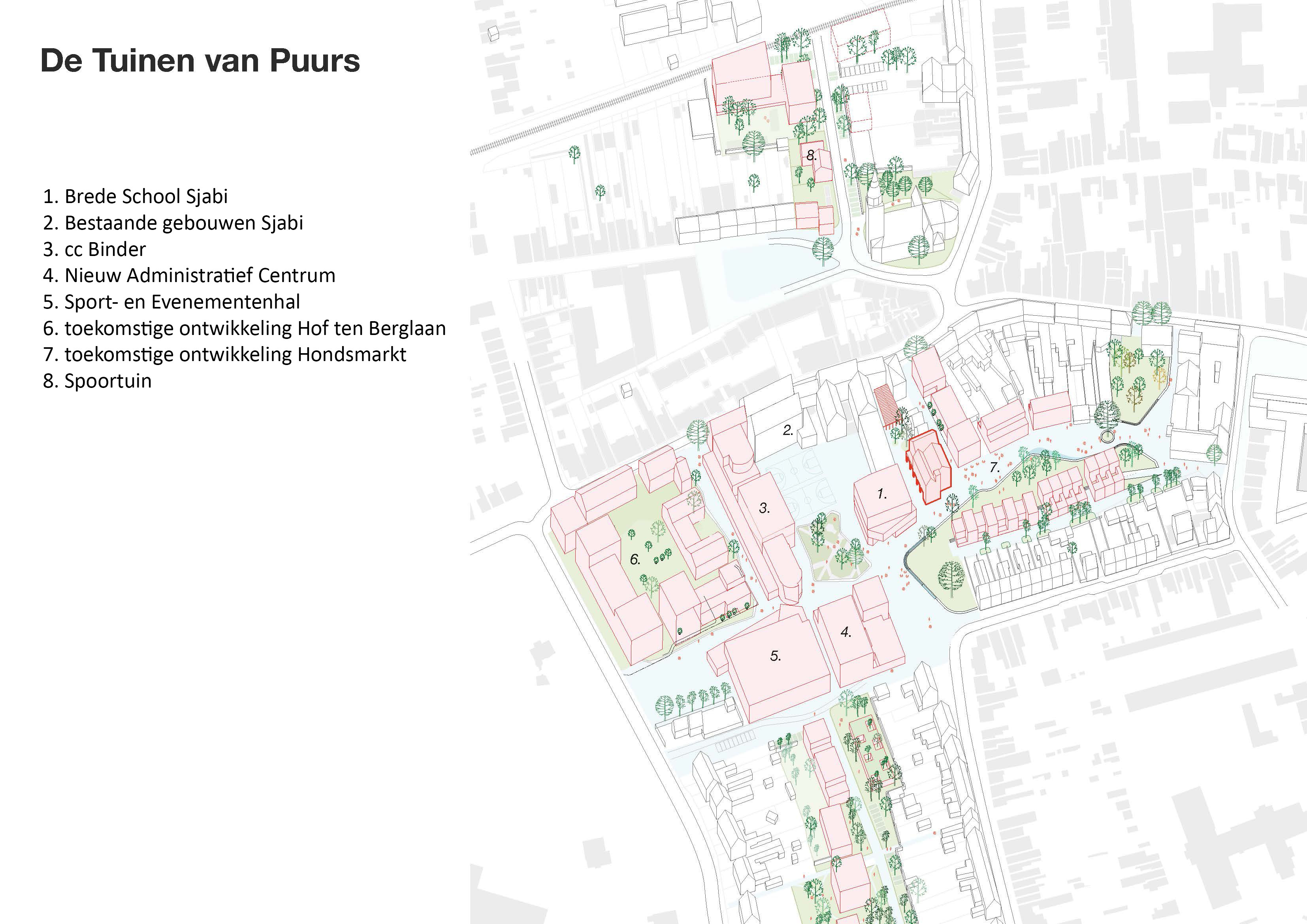 Overzicht Tuinen van Puurs