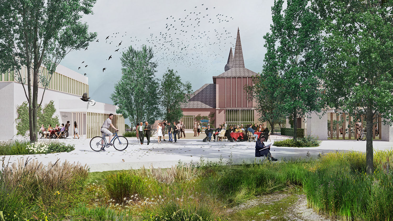 Toekomstbeeld Oppuurs kerkomgeving