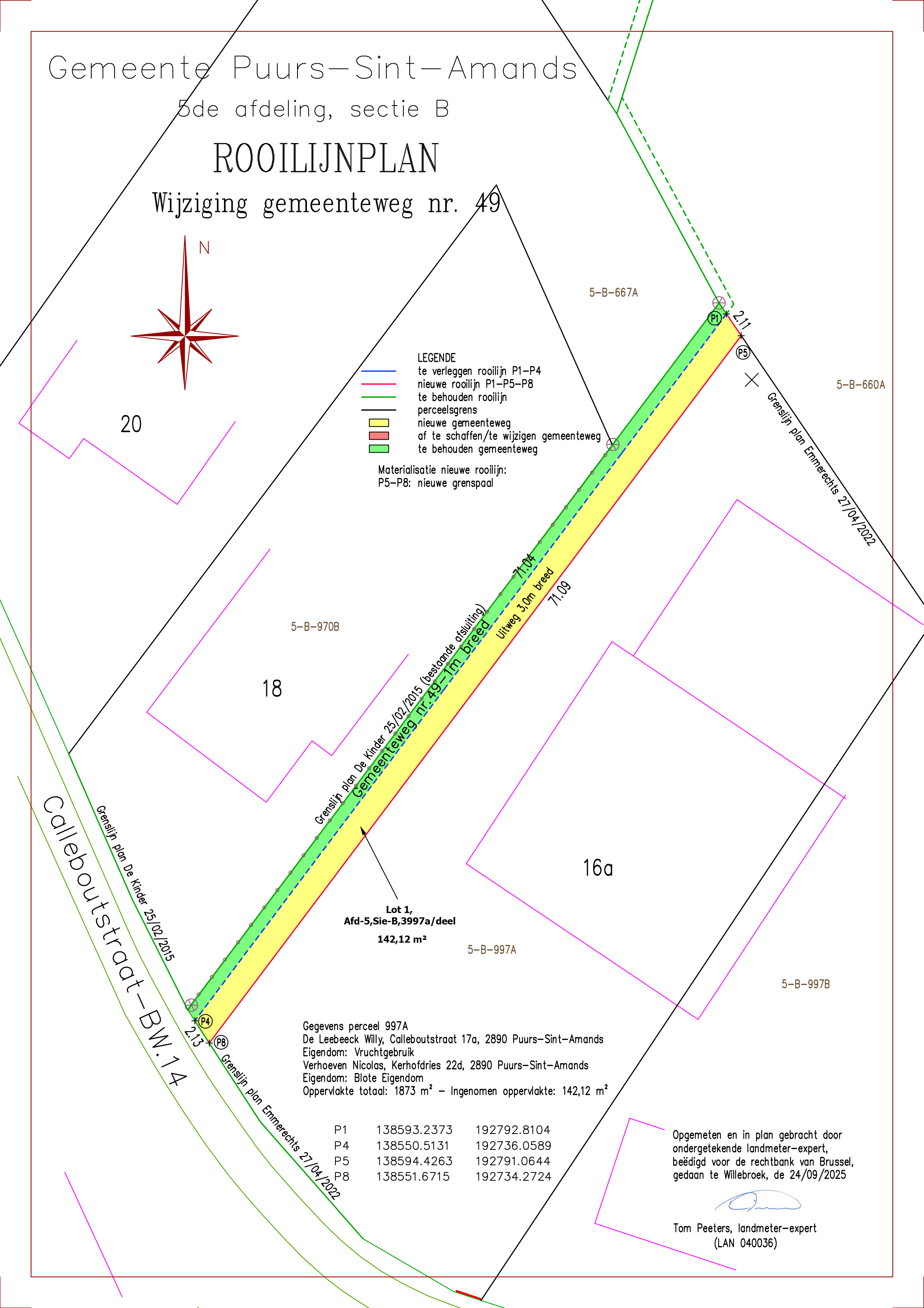 Rooilijnplan wijziging gemeenteweg nr. 49