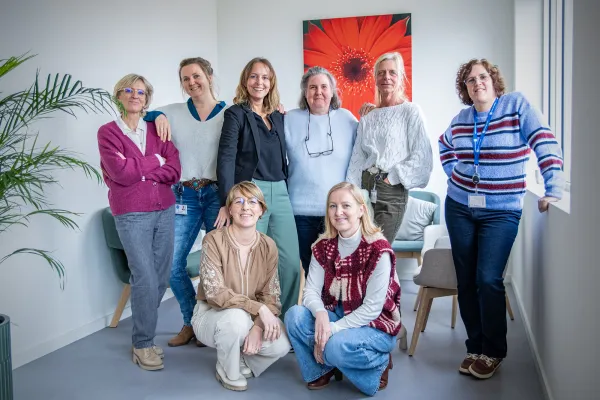 Groepsfoto van de financiële dienst