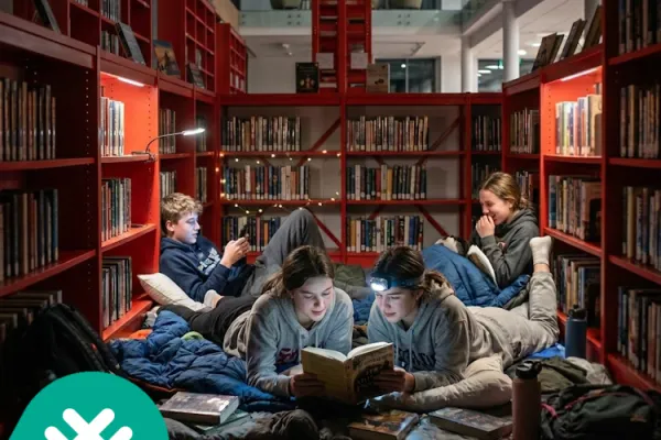 Overnachting in de bibliotheek voor tieners