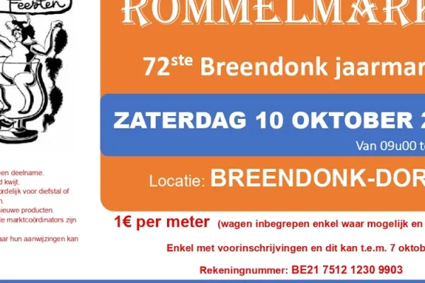 Rommelmarkt 72ste Breendonk jaarmarkt