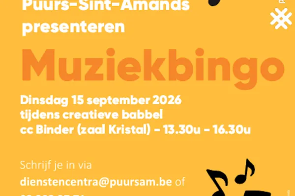 Creatieve babbelnamiddag met muziekbingo