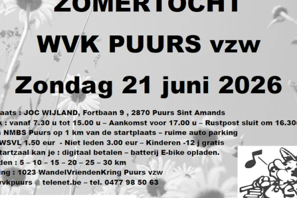 ZOMERTOCHT WVK Puurs vzw