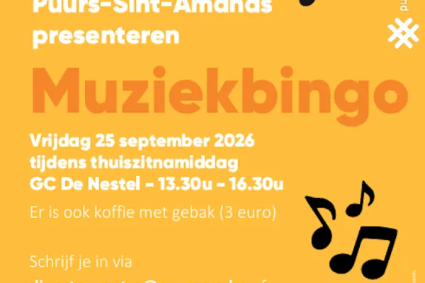 Thuiszitnamiddag met muziekbingo
