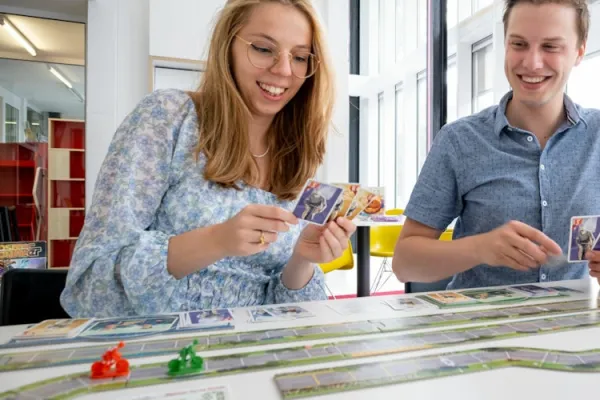 Bordspeldag in de bib