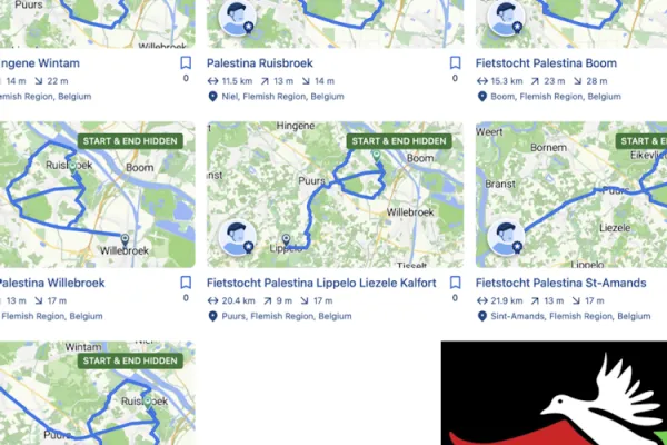 Fietsen voor Palestina
