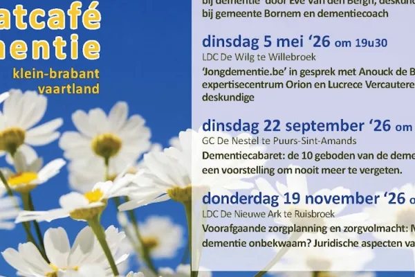 Praatcafé dementie Klein-Brabant Vaartland