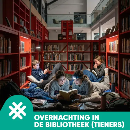 Overnachting in de bibliotheek voor tieners