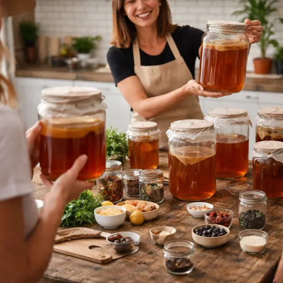 Workshop Kombucha - stap voor stap