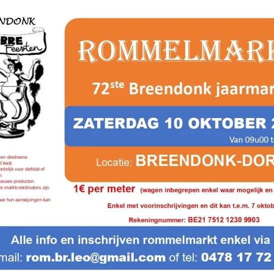 Rommelmarkt 72ste Breendonk jaarmarkt