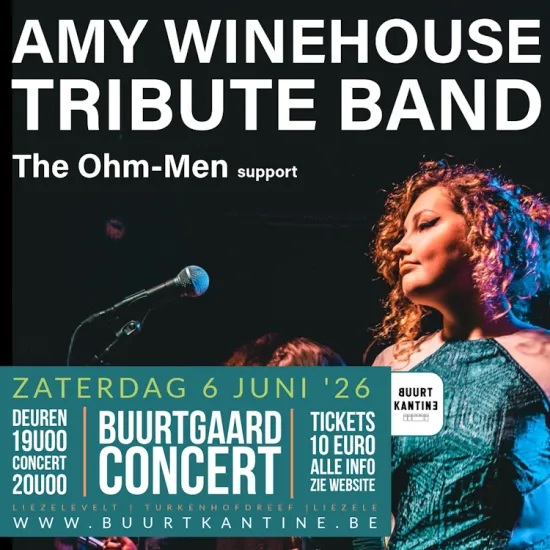 Openluchtconcert met THE AMY WINEHOUSE TRIBUTE BAND + The Ohm-Men (surf, ska, ..)