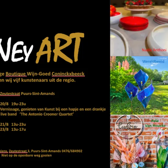 VineyArt Kunst tentoonstelling, juwelen, keramiek, beelden, bloemsierkunst, digital art