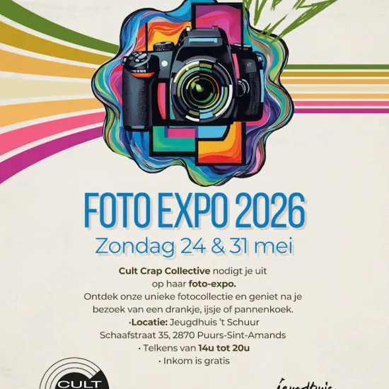 Foto expo met drank, ijs & pannenkoeken