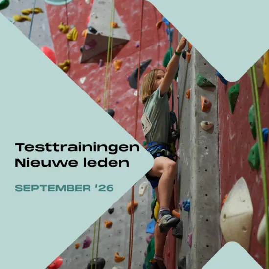 Testtrainingen voor nieuwe leden