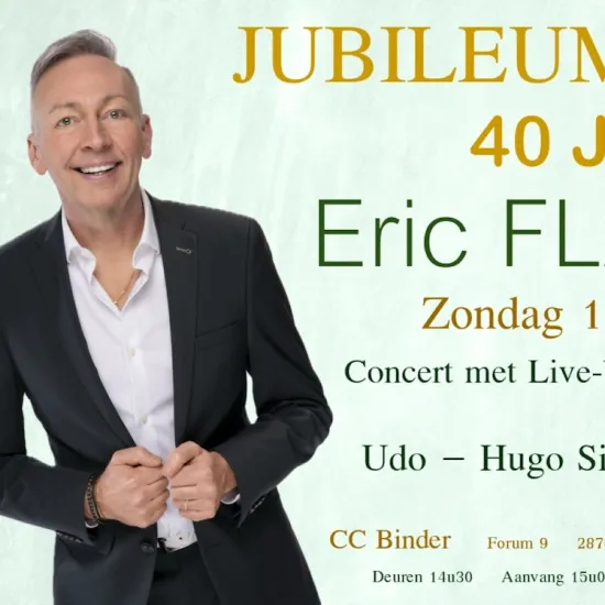 Jubileumconcert 40 jaar Eric Flanders