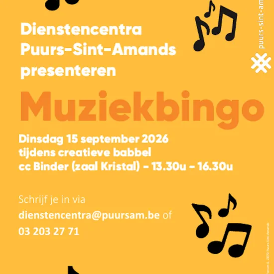 Creatieve babbelnamiddag met muziekbingo