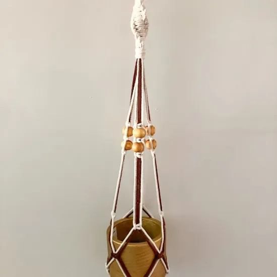 Macramée plantenhanger
