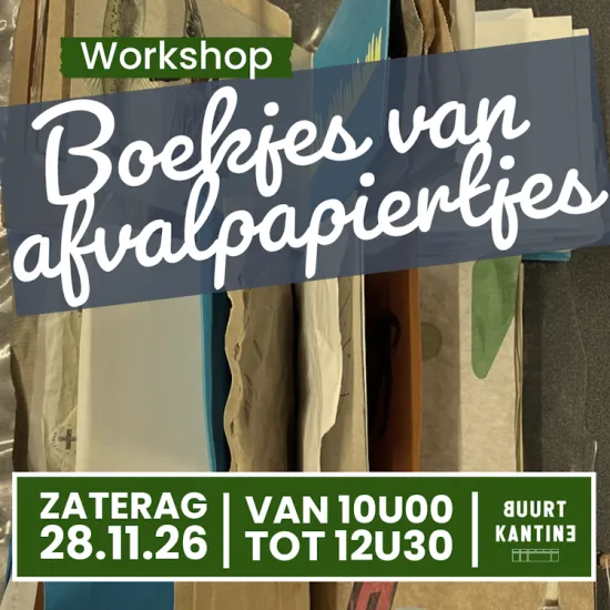 Boekjes maken met afvalpapiertjes