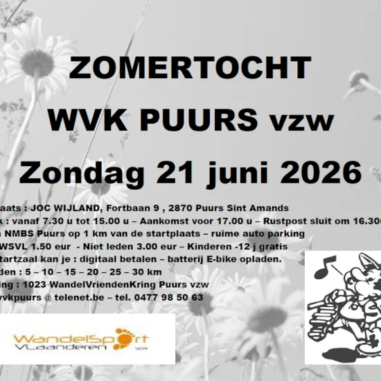 ZOMERTOCHT WVK Puurs vzw