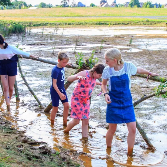 Wandelen in Park Fort Liezele - Blotevoetenpad