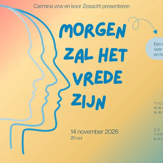 Concert: Morgen zal het vrede zijn