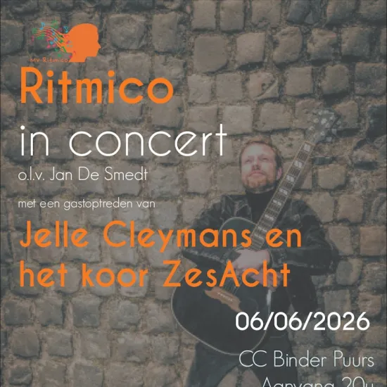 MV Ritmico in Concert met Jelle Cleymans en koor ZesAcht