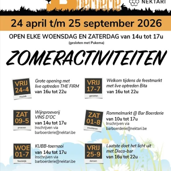 Bar Boerderie - Welkom tijdens de feestmarkt