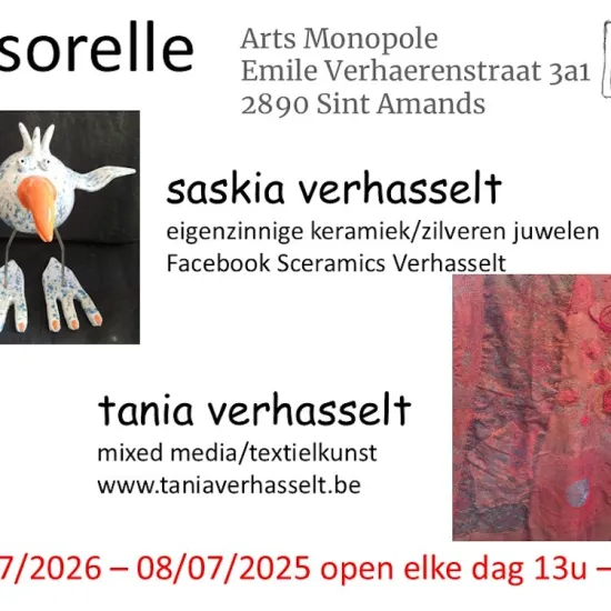 Le sorelle, zussen tania & saskia verhasselt stellen tentoon