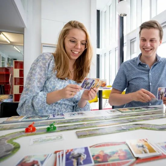 Bordspeldag in de bib