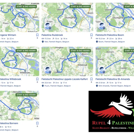Fietsen voor Palestina