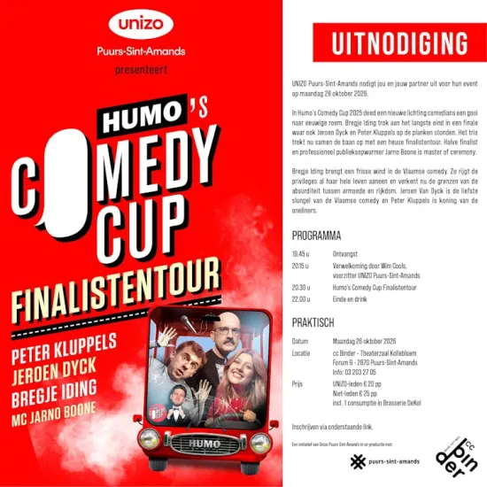 Humo's Comedy Cup Finalistentour